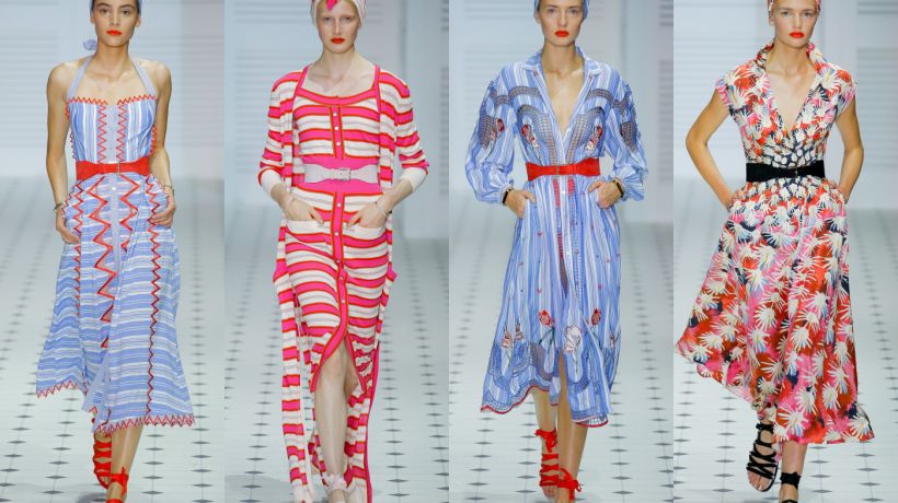Cirkus i neutrální móda v jarní kolekci Temperley London
