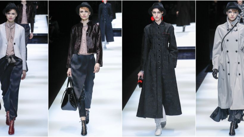 Giorgio Armani se v podzimní kolekci soustředil na barvy, tvary a střihy