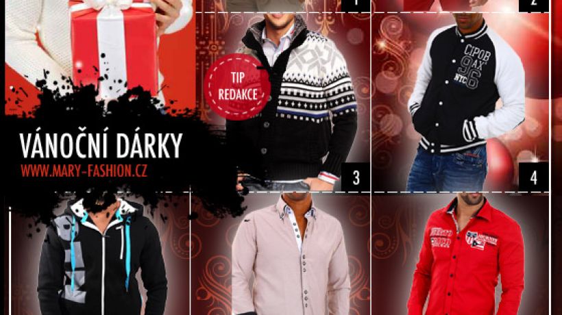 Obdarujte o vánocích muže originální značkovou módou z Mary-fashion.cz!
