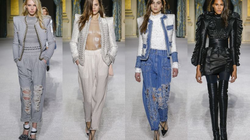 Podzimní kolekce Balmain 2018 se vrátila z budoucnosti