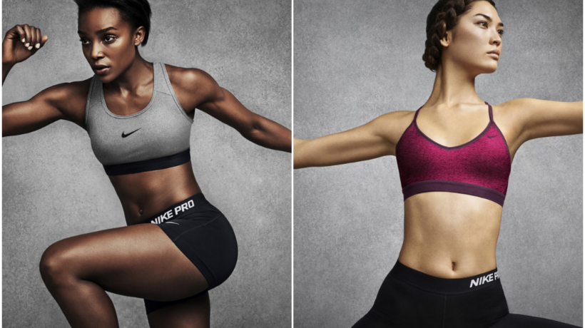 Nike představil novou řadu sportovních podprsenek s různými stupni podpory