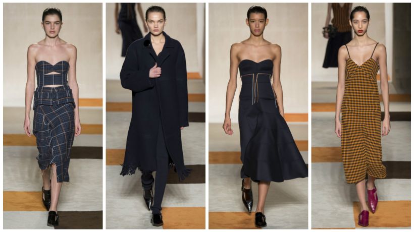 Victoria Beckham podzim 2016 oslavuje v proužcích