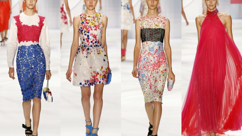 Monique Lhuillier se barev nebála a kolekci S/S 2016 do nich zabalila celou