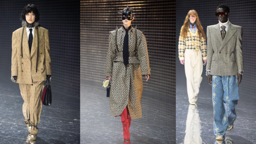 Gucci v Miláně nastavil módě vlastní zrcadlo a v ní tvář strachu a chaosu