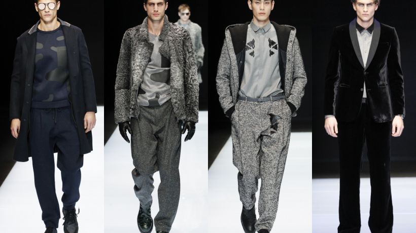 Lyžařské bundy i semišová saka - pánský Podzim/Zima 2016-2017 Emporio Armani