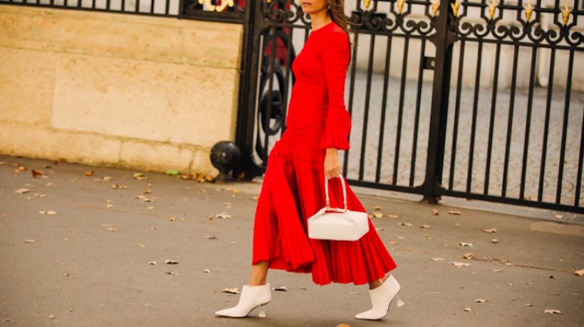 Street style: bílé high heels