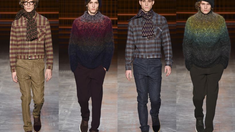 V podzimní pánské kolekce Missoni 2017 najdeme kašmír i mohér