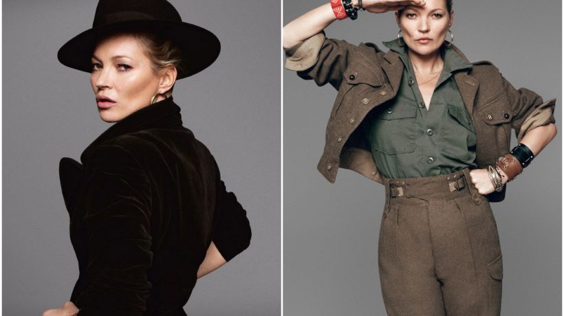 Kate Moss oblékla vintage styl pro Guardian