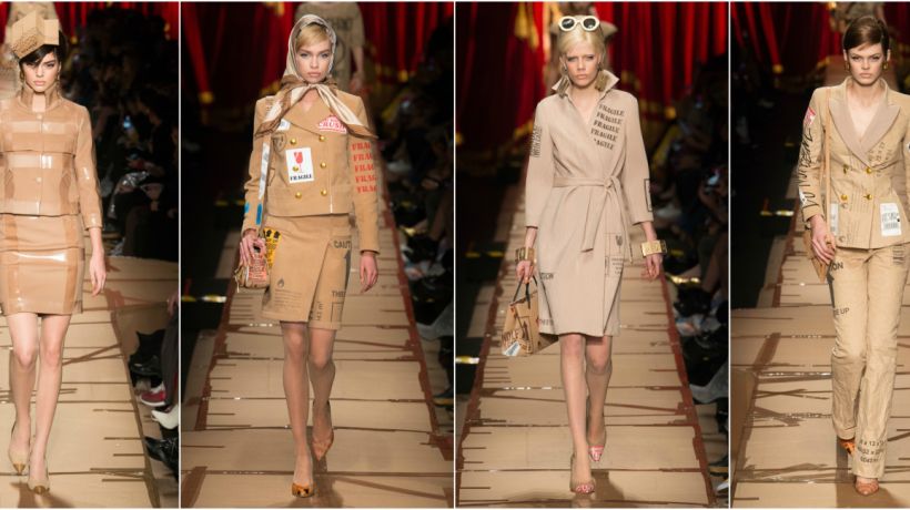 Podzim u značky Moschino ve vyjádření recyklace