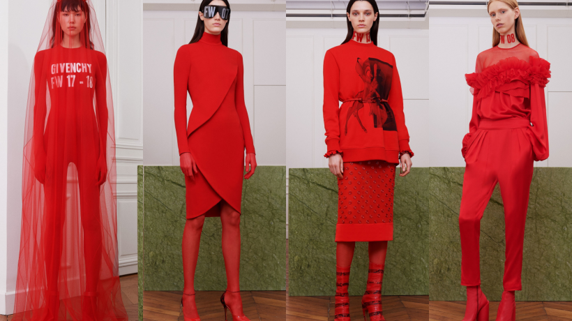 Červená a dost - Podzim Givenchy 2017