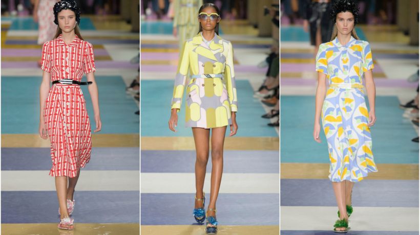 Miu Miu jaro 2016 šilhá po plážové retro módě