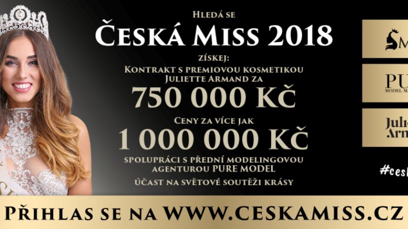 Poslední šance přihlásit se do České Miss 2018
