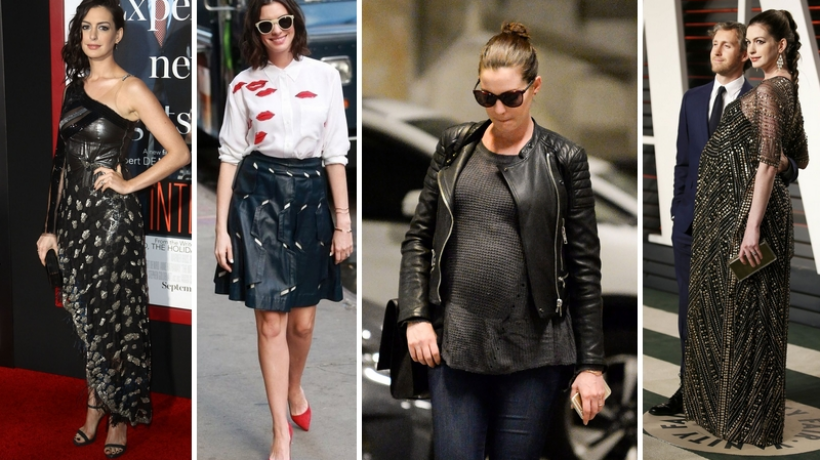 Těhotenský styl Anne Hathaway