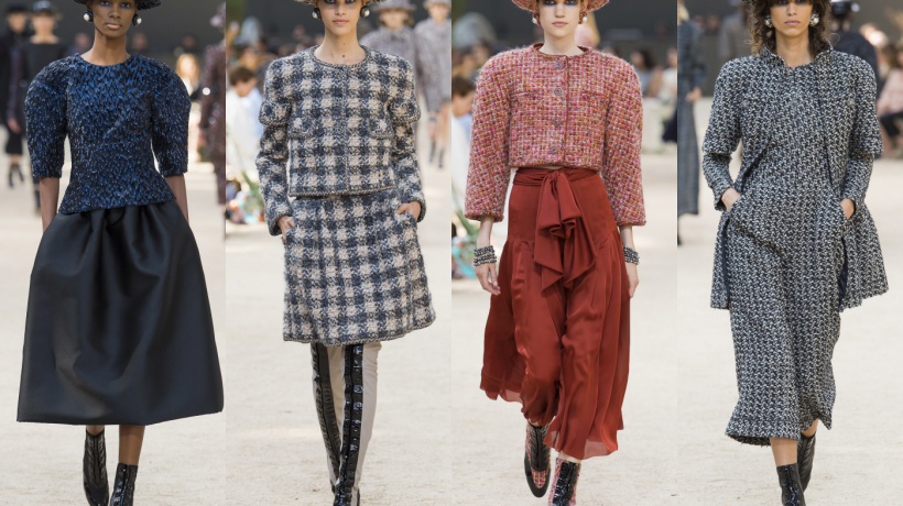 'Vive La France' vzkázal rodné zemi značky Chanel v Couture 2017 Karl Lagerfeld