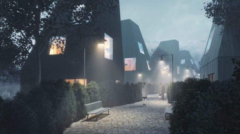 Studio Tham &amp; Videgård navrhlo zahradní vesnici ve Švédsku