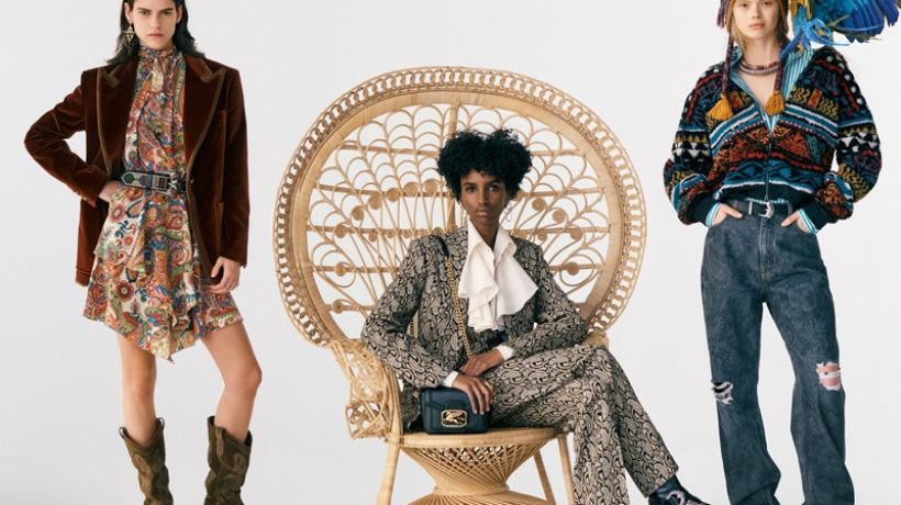 Pre-fall kolekce Etro se nesla v bohémském sedmdesátkovém duchu