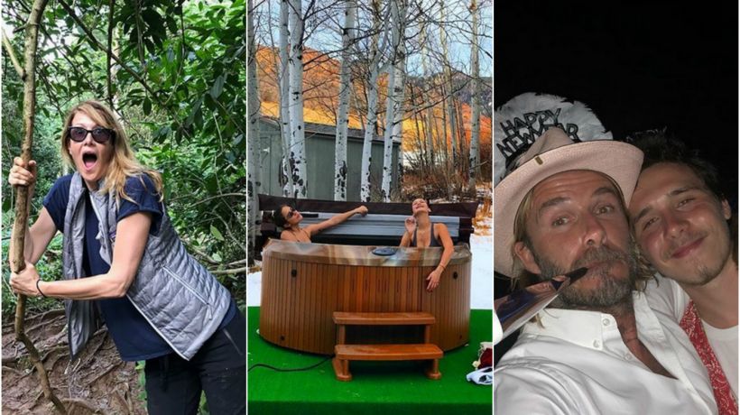 Jak trávily celebrity Nový rok?