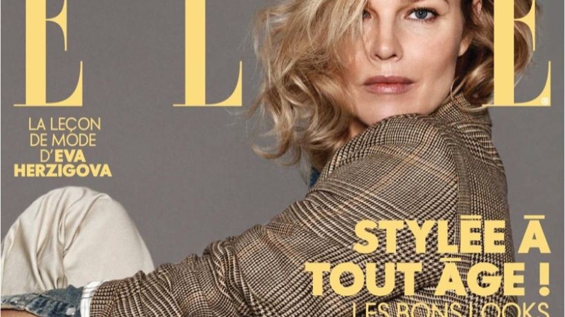 Eva Herzigová ve fashion story francouzské ELLE