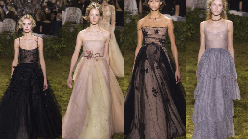 Haute Couture na jaro 2017 Christian Dior představena v zahradě