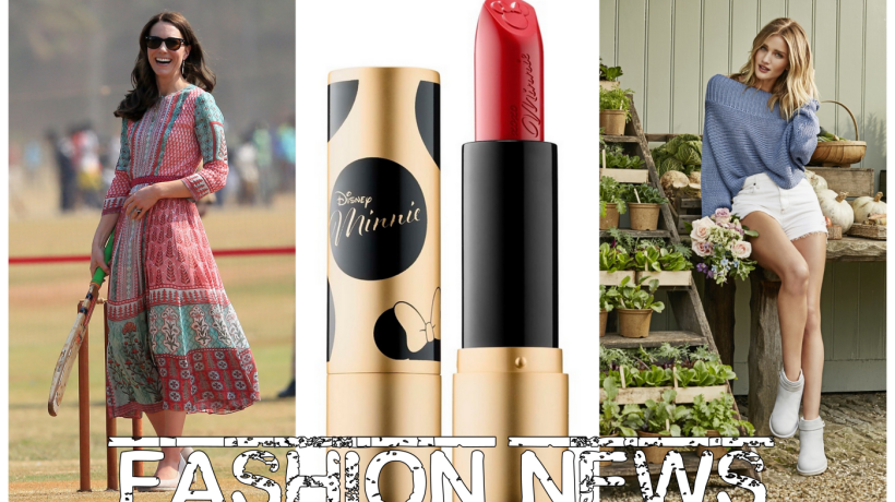Aktuálně ze světa módy: Kate Middleton v Indii, Minnie makup a ambasadorka UGG