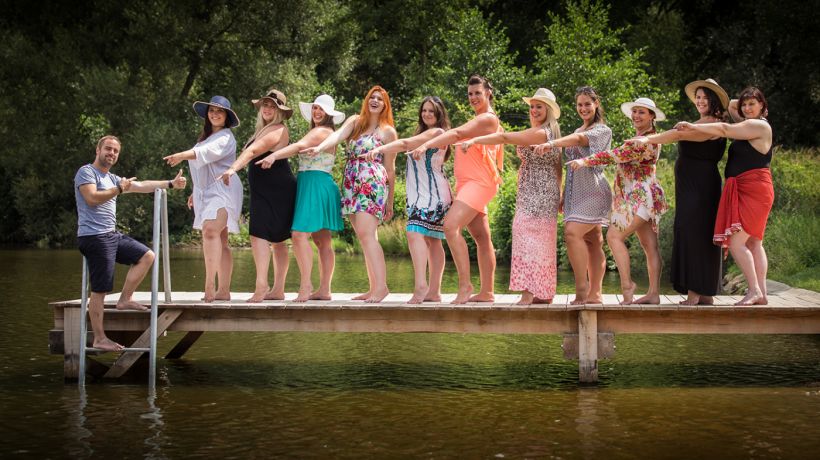 Finalistky MISS Prima křivky dováděly ve společnosti Petra Kutheila