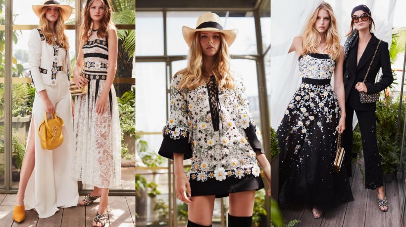 Kopretiny, krajky a šněrovačky - Elie Saab táhne v Resort 2019 na boho styl