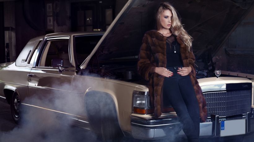 Luděk Slanař oblékl modelky do kožíšku