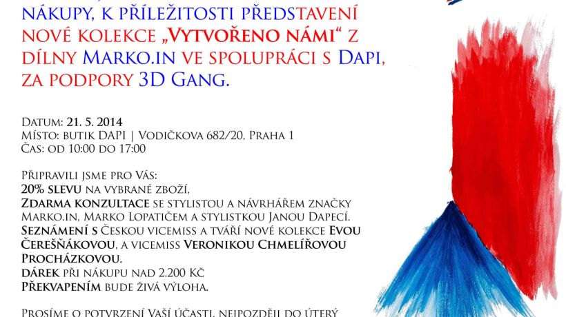 Představení nové kolekce z dílny Marko.in budou provázet VIP nákupy!