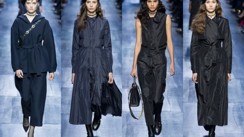Podzimní kolekce Christian Dior 2017 ponořena do noční modři