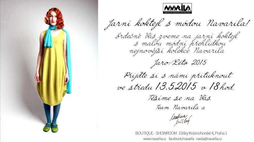 Jarní koktejl s módou NAVARILA S/S 2015
