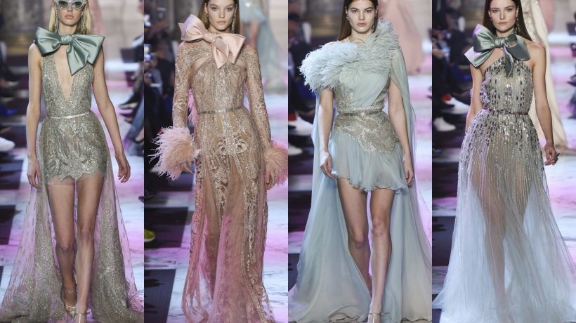 Odraz swingu a Art Deco v jarní Haute Couture Elie Saab 2018