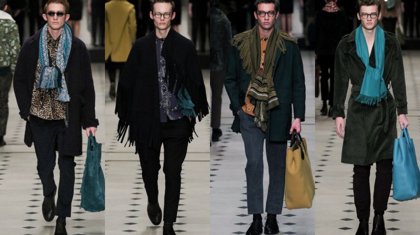 Pánská F/W 2015/16 kolekce anglického Burberry představuje vrstvení i nejnovější odstíny
