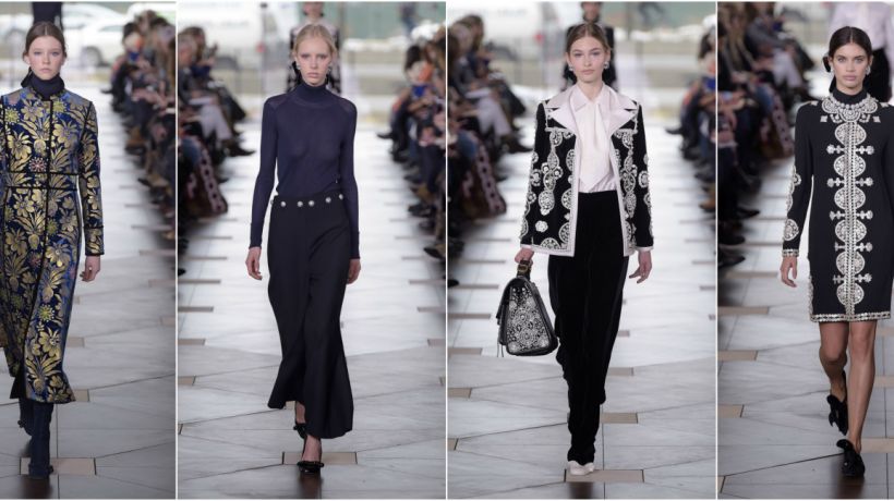 Inspirace čtyřicátými lety zahalila kolekci Tory Burch podzim 2017