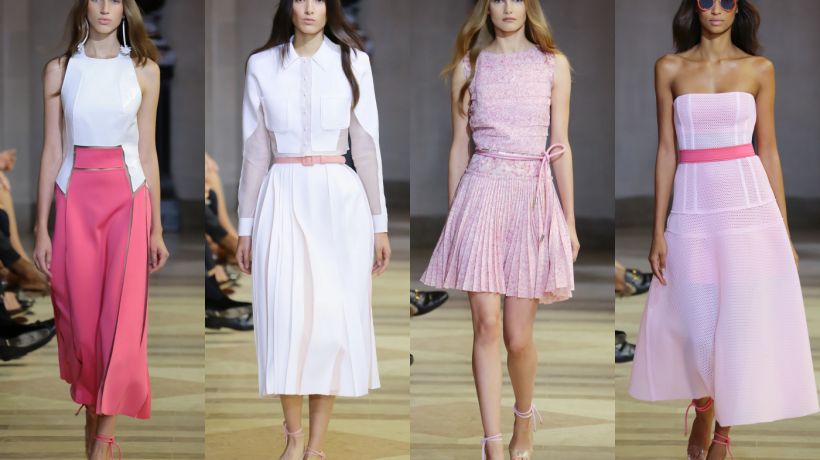 Carolina Herrera představuje v S/S 2016 moderní látky ve spojení s dívčími návrhy