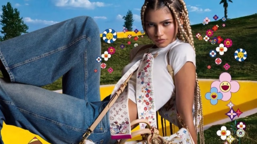 Nadčasovou a svěží kolekci Louis Vuitton x Murakami nafotila americká herečka Zendaya