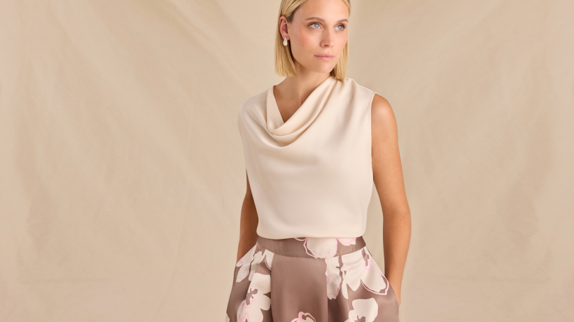 Jarní romance v šatníku. Květiny, satén a jemná elegance