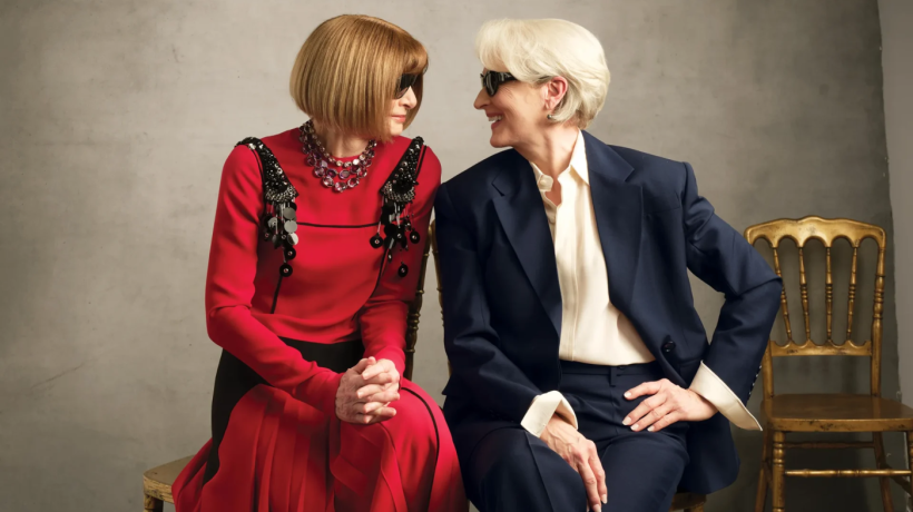 Miranda Priestly potkává Annu Wintour. Ikonický moment, který propojuje fikci s realitou