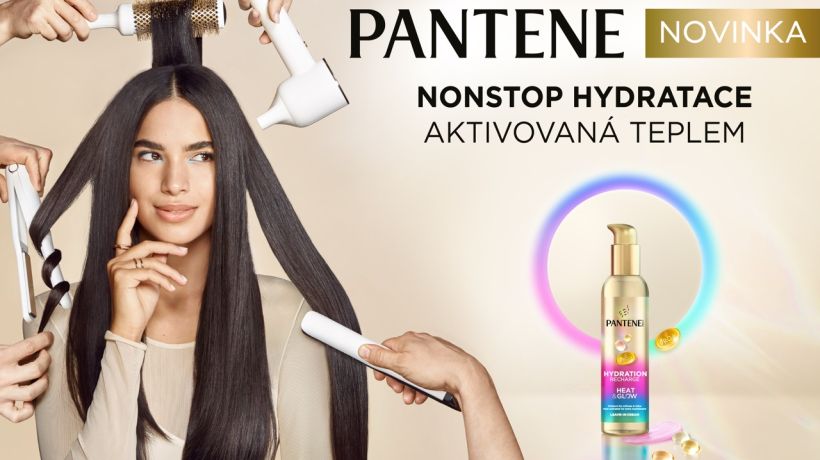 Když žehlička, tak s glow. Nový krém od Pantene uhladí délky, zkrotí krepatění a vrátí vlasům lesk