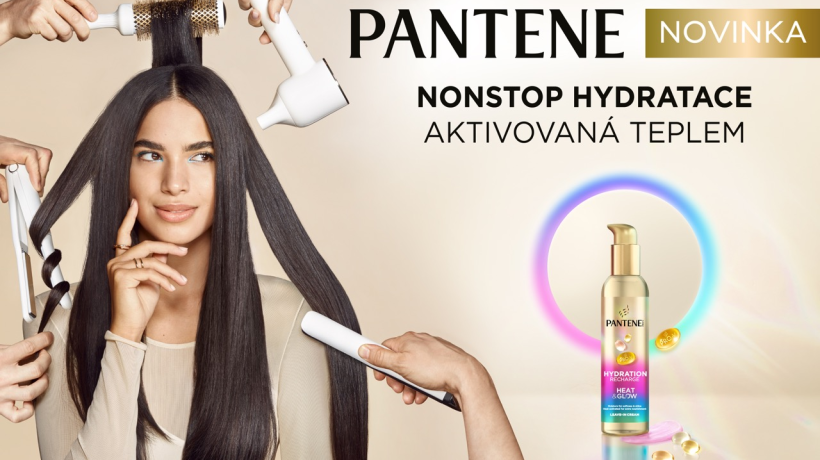 Když žehlička, tak s glow. Nový krém od Pantene uhladí délky, zkrotí krepatění a vrátí vlasům lesk
