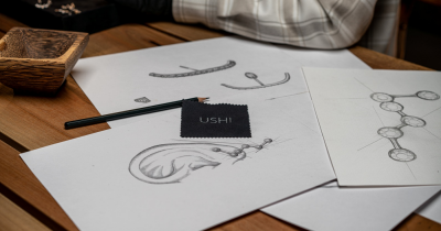 proces výroby náušnic / foto se svolením značky USHI