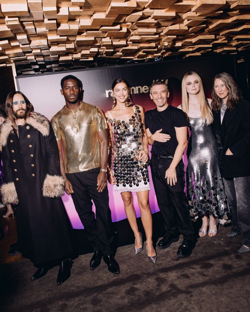 Jared Leto, Damson Idris, Irina Shayk and Elle Fanning dressed in the collection, pictured with Julien Dossena a Ann-Sofie Johansson/ foto: se svolením BFA
