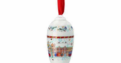 Christmas 2023 Poprcelánová ozdoba 8,5 cm, kolekce Rosenthal Hutschenreuther, Potten&Pannen, 605 Kč