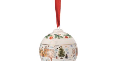 Christmas 2023 Poprcelánová ozdoba 8,5 cm, kolekce Rosenthal Hutschenreuther, Potten&Pannen, 605 Kč