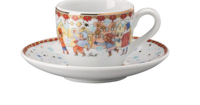 Christmas 2023 Cappucino šálek & podšálek 0,22l, kolekce Rosenthal Hutschenreuther, Potten&Pannen, 1060 Kč