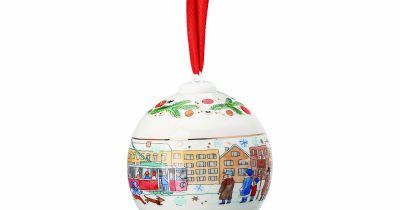 Christmas 2023 Poprcelánová ozdoba 8,5 cm, kolekce Rosenthal Hutschenreuther, Potten&Pannen, 605 Kč
