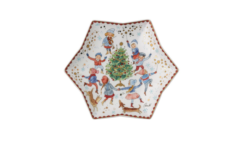Christmas 2023 Talíř ve tvaru hvězdy 24 cm, kolekce Rosenthal Hutschenreuther, Potten&Pannen, 1190 Kč