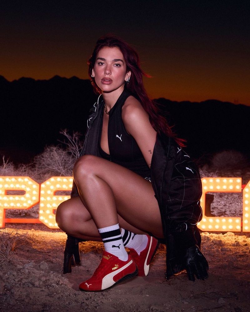 Dua Lipa v kampani Puma Speedcat / se svolením PUMA