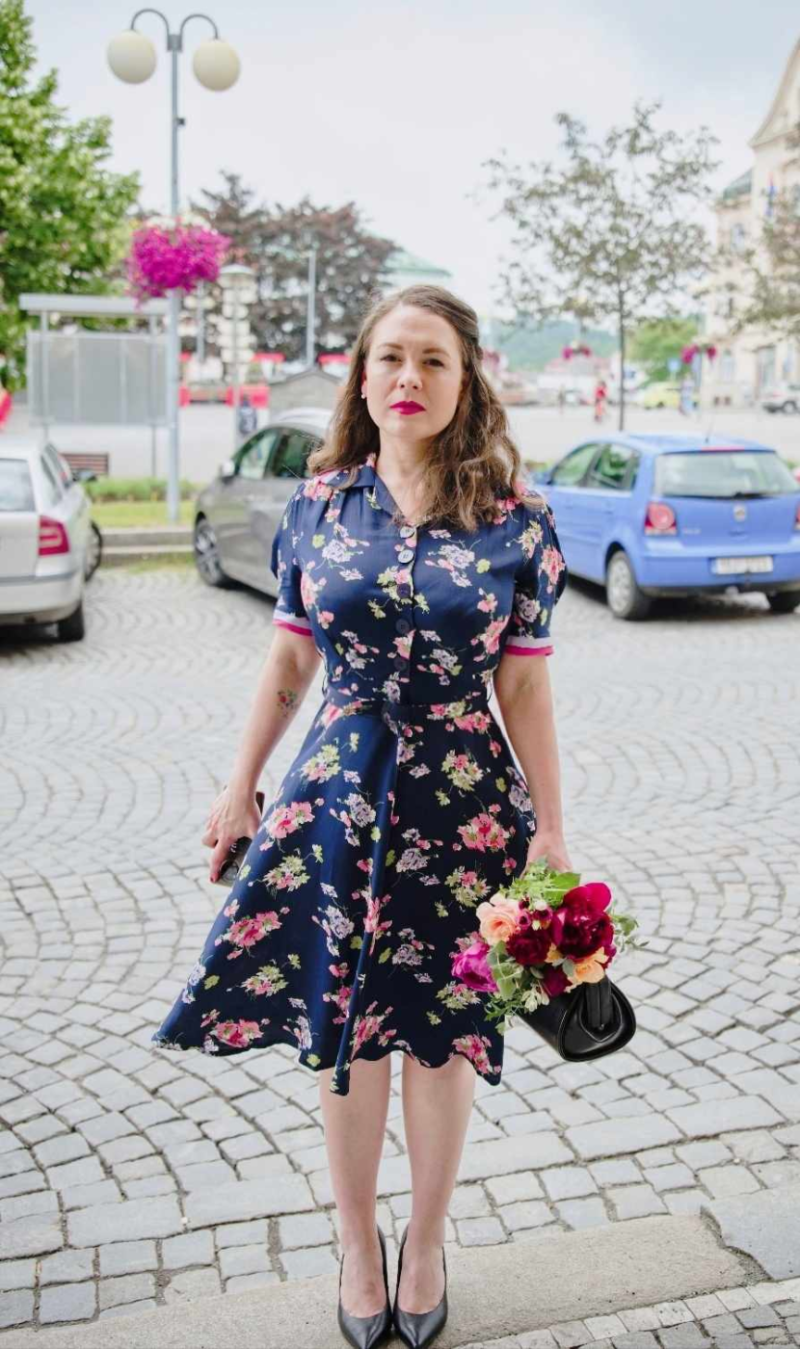 Šaty anglické značky Seamstress of Bloomsbury /foto: se svolením Gabriely Sedláčkové