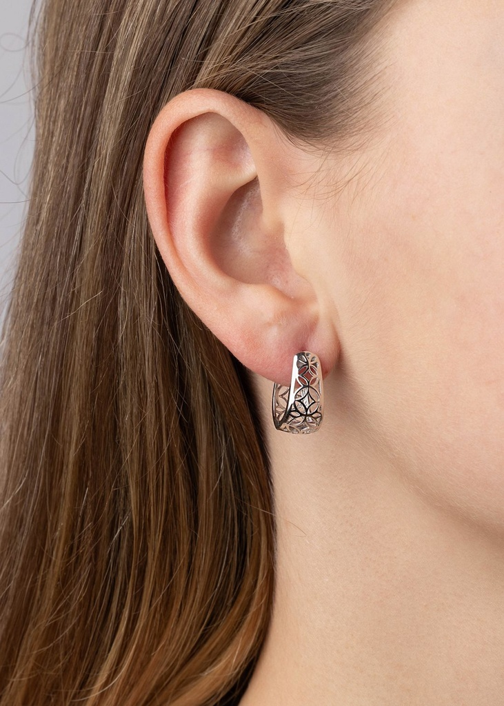 Dámské stříbrné náušnice Niké s antickým vzorem