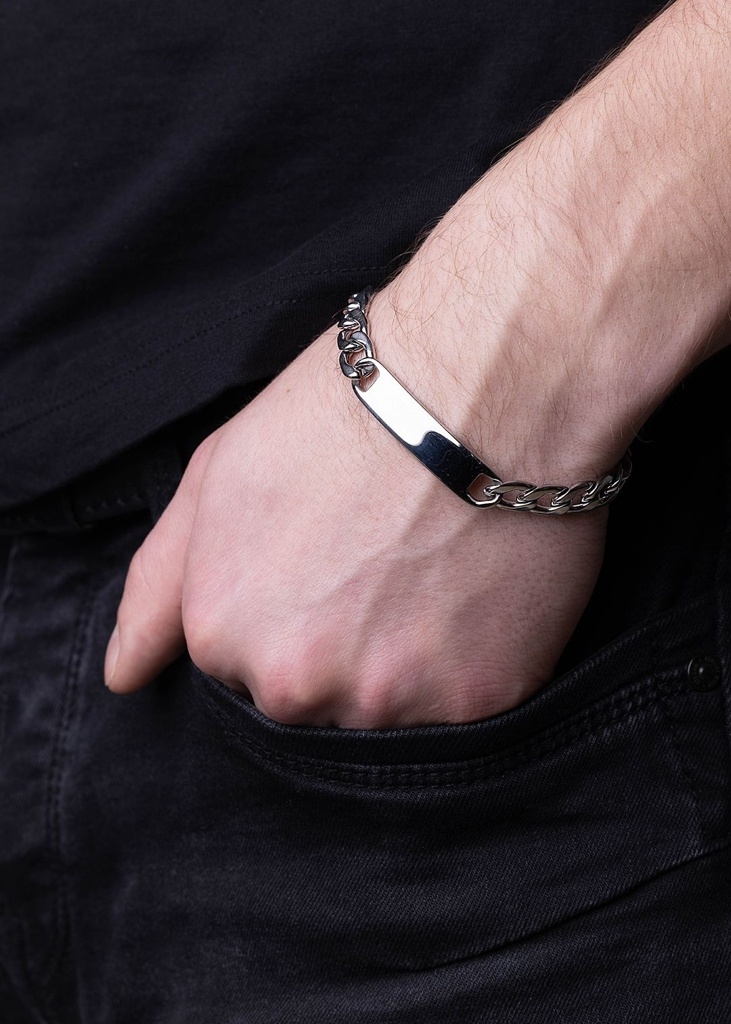 Pánský náramek CURB Pancer z chirurgické oceli